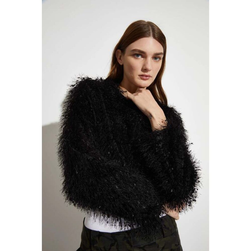 SAINT ART Greta‎ Feather Top Black Medium